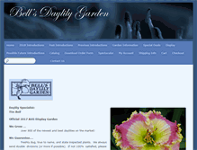 Tablet Screenshot of bellsdaylilygarden.com